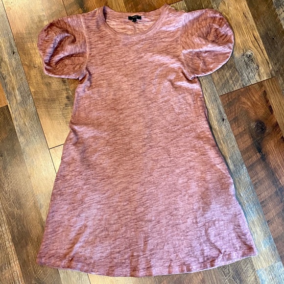 VERY J Short Sleeve T-Shirt Dress w/Pockets - Picture 4 of 5